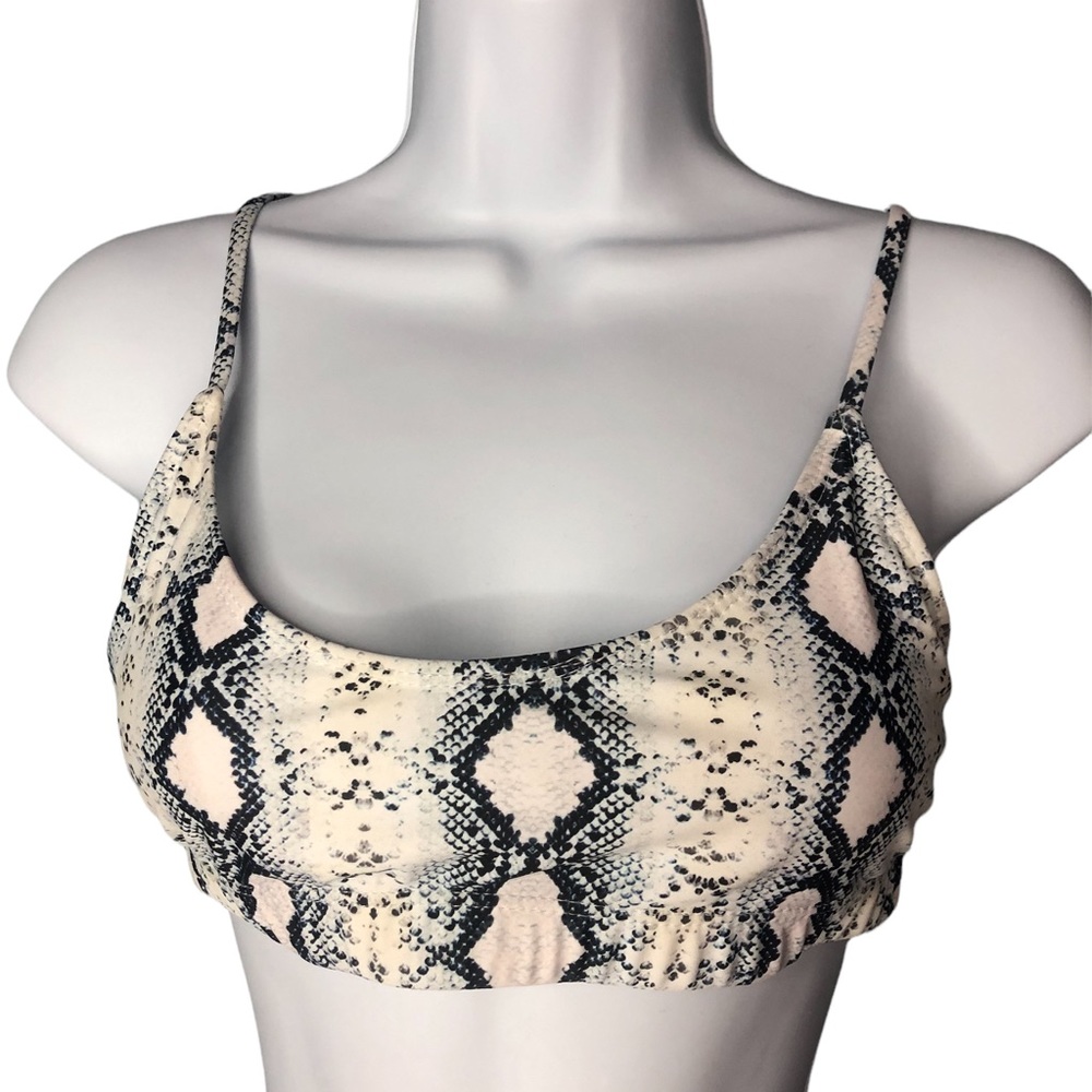 Shein snake skin bikini top med